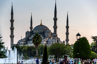 The Blue Mosque at sunset