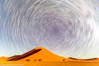 Desert star trails