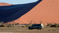 Our trusty vehicle in the desert